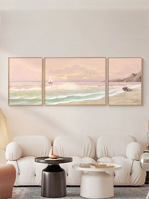 Customized Size Relief Textured Abstract Wall Art Hand Painted Oil Painting with 6 Color Print