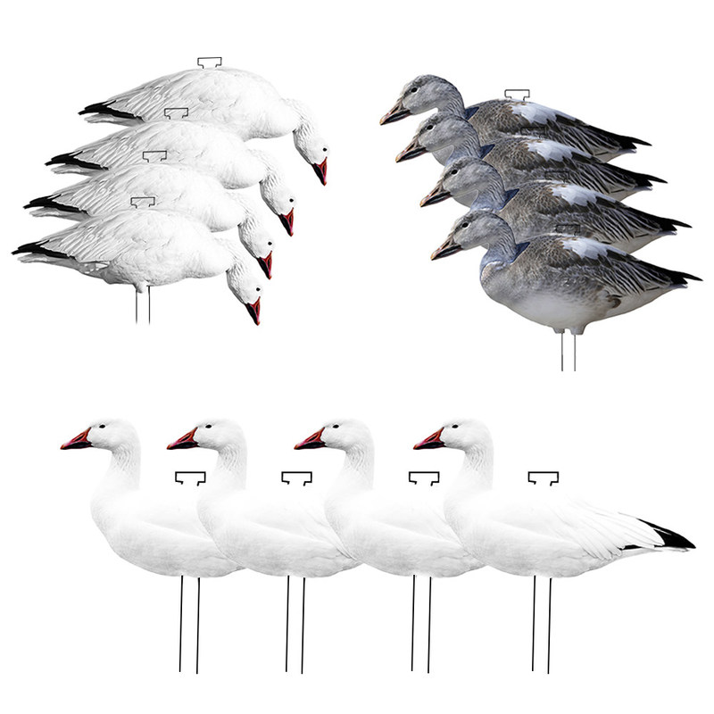 Feeder Body Lifelike Eva Plastic Silhouette Geese Decoy For Juvenile Snow Goose Rester Bait