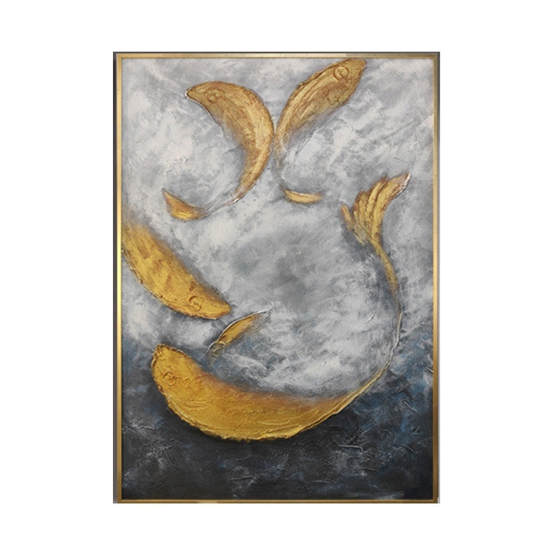 Modern Hanging Painting Abstract 3D Artwork Thick Textured Hand-painted Decoration Painting for Your Space Enhancemen